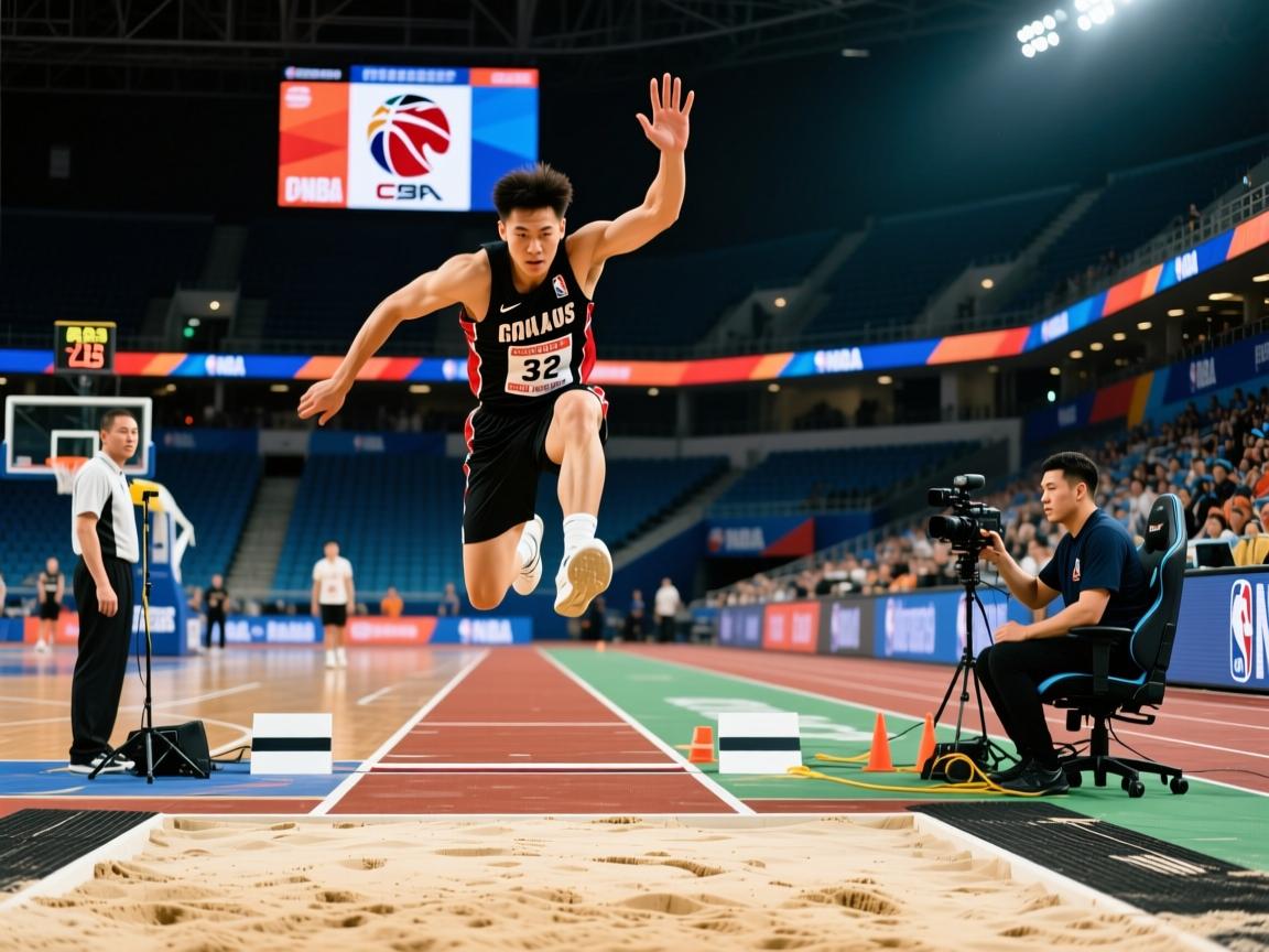 男子跳远比赛中现超强选手，夺冠！  第1张