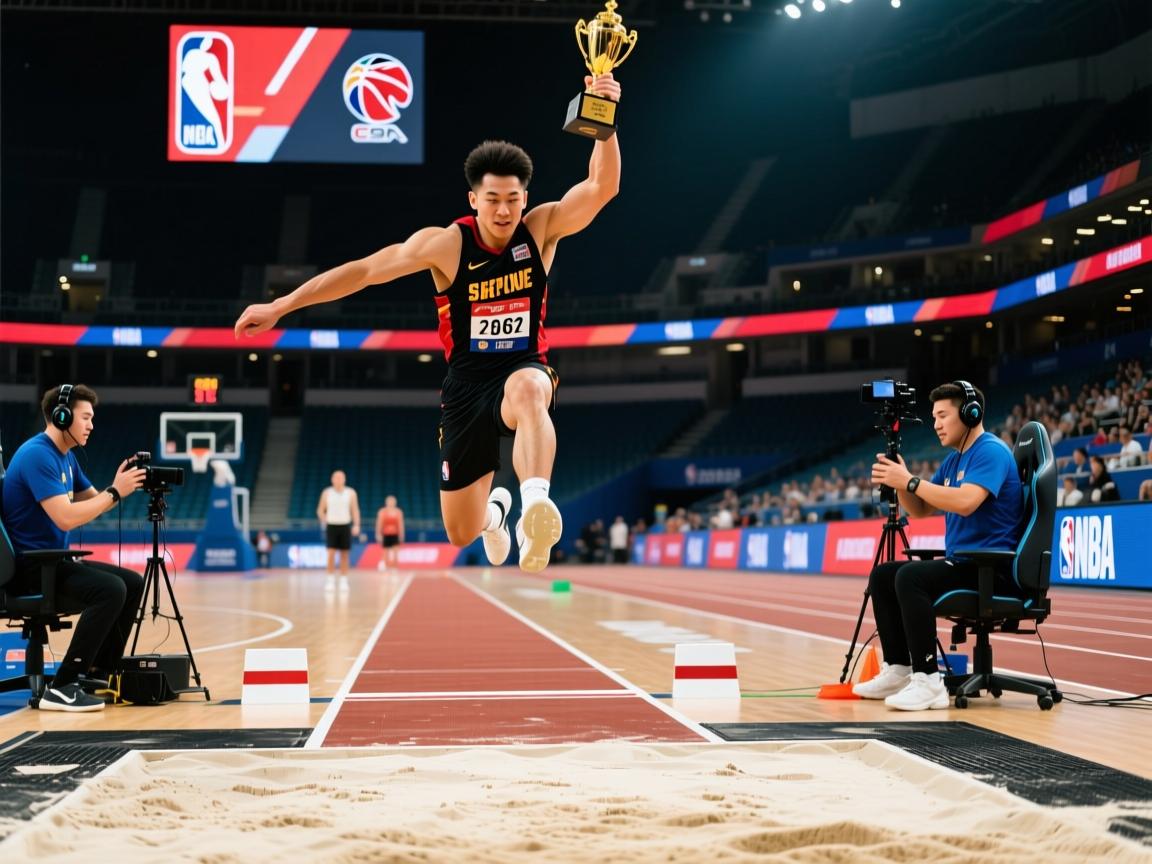 男子跳远比赛中现超强选手，夺冠！  第3张